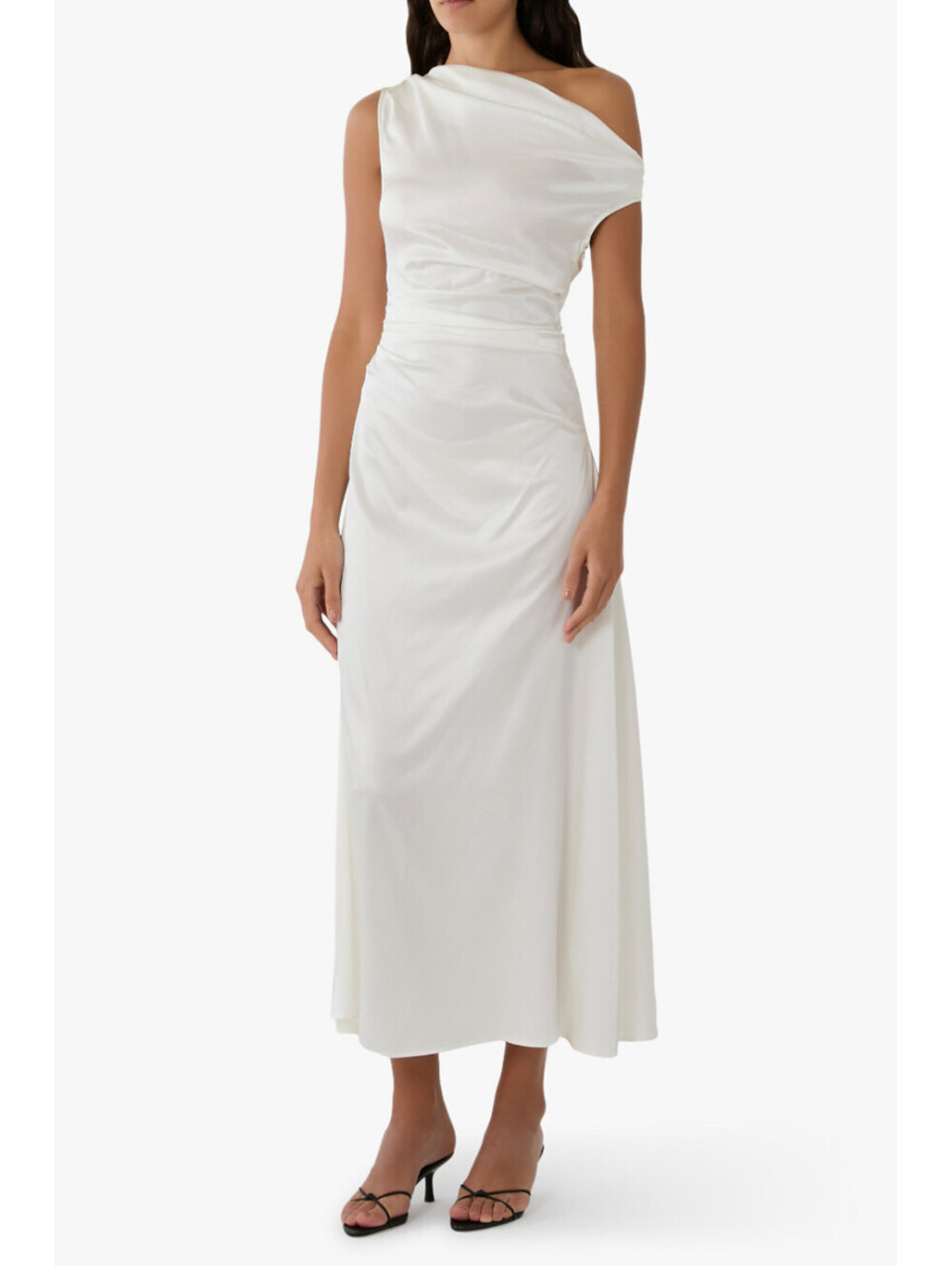 NWT STAUD White Satin Phare Stretch Designer Bridal Wedding Dress 00/XXS/2XS